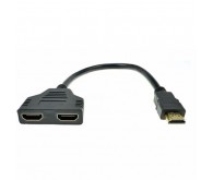 Перехідник-Cпліттер  HDMI(male) to 2 HDMI(female), кабель 10см