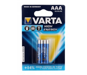 Батарейка Varta High Energy AAA LR03 C2