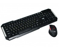 Клавіатура+миша HQ-Tech KM-219RF Gray, 2.4G, USB nano
