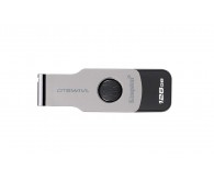 Флеш карта USB USB 3.0 Kingston DT Swivel Design 128GB Metal/Black