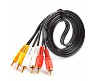 Кабель Audio-Video  3RCA > 3RCA, пакет, довжина 0,8 м.