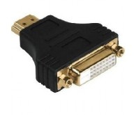 Перехідник HDMI(male)-DVI(female), чорний, 24pin
