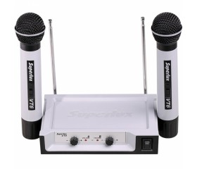 Радіосистема SUPERLUX VT96DD VHF, 2 ручних мікрофона-передавача + база